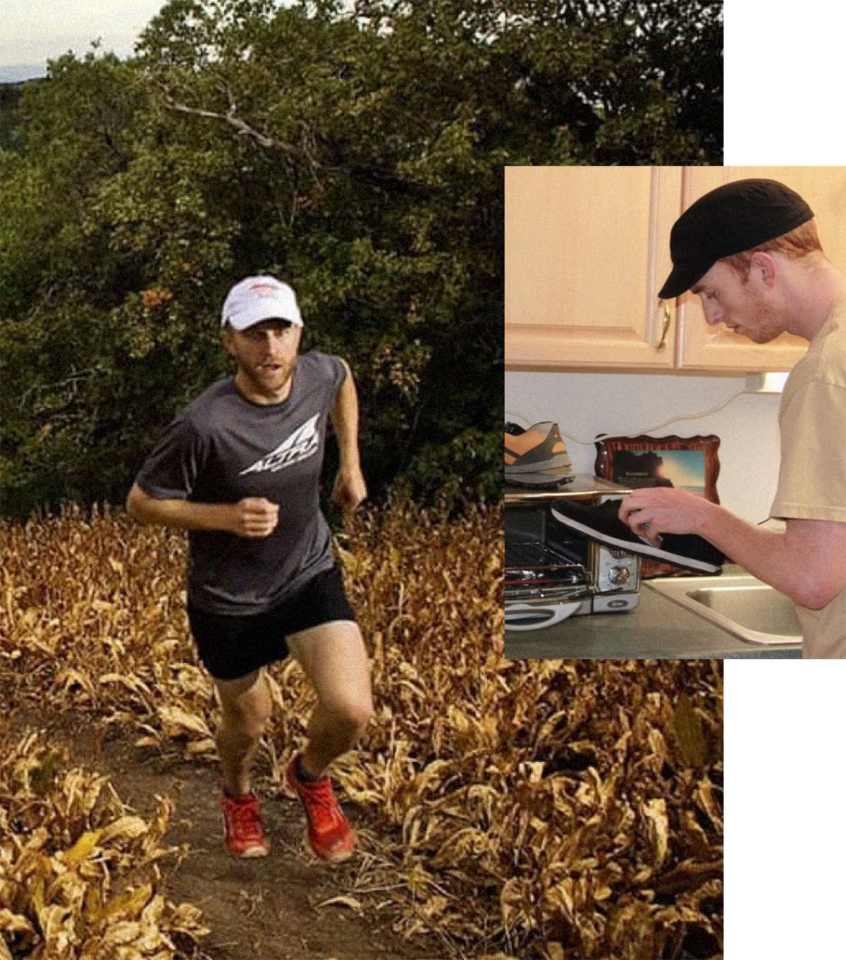Altra origin — running store and the original toaster-oven shoe modification