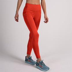 WOMEN'S CORE CROP TIGHT - RED